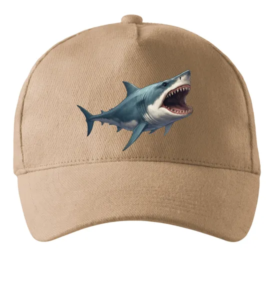 Кепка Велика акула Пісочний фото