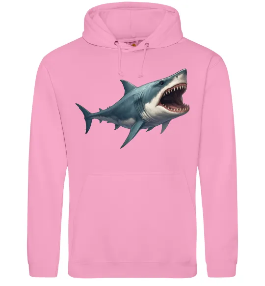 Женская толстовка (худи) Велика акула Розовый фото