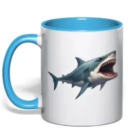 Чашка з кольоровою ручкою