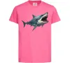 Детская футболка Велика акула Ярко-розовый фото