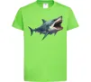 Детская футболка Велика акула Лаймовый фото