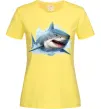 Жіноча футболка Акула на хвилі Лимонний фото