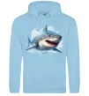Жіноча толстовка (худі) Акула на хвилі Блакитний фото