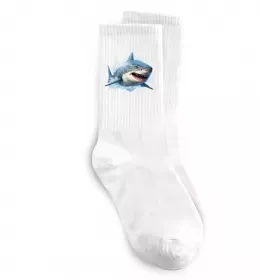 Носки Акула на хвилі Белый фото