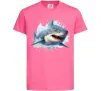 Дитяча футболка Акула на хвилі Яскраво-рожевий фото