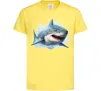 Дитяча футболка Акула на хвилі Лимонний фото