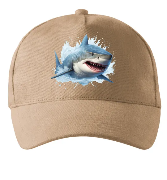 Кепка Акула на хвилі Пісочний фото
