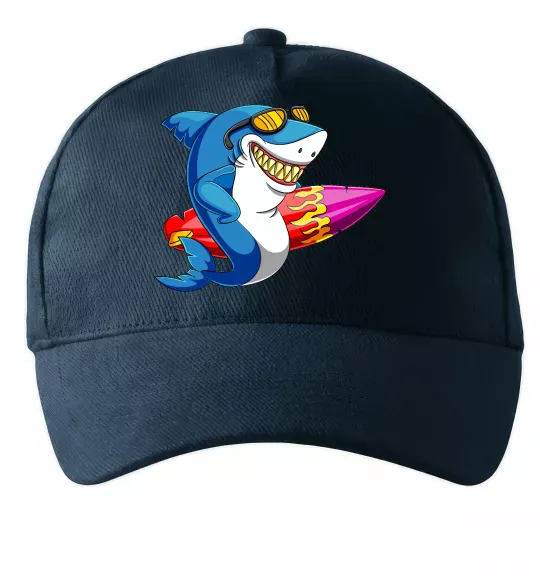 Кепка Акула з серфом Темно-синій фото