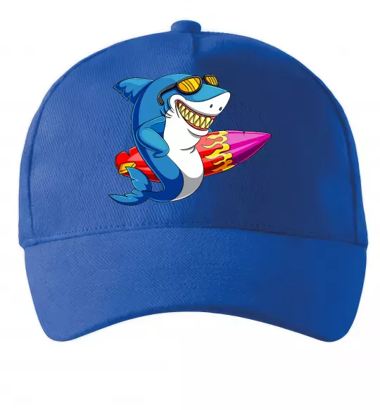 Кепка Акула з серфом Яскраво-синій фото