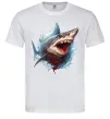 Мужская футболка Зла акула в крові Белый фото