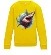 Детский Свитшот Зла акула в крові Солнечно желтый фото