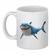 Чашка керамическая Акула з мультика Белый фото