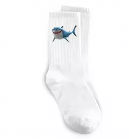 Носки Акула з мультика Белый фото