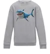Детский Свитшот Акула з мультика Серый меланж фото