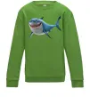 Детский Свитшот Акула з мультика Лаймовый фото