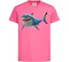 Детская футболка Акула з мультика Ярко-розовый фото