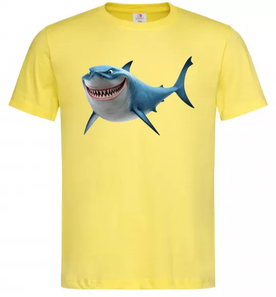 Чоловіча футболка Акула з мультика Лимонний фото