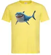 Чоловіча футболка Акула з мультика Лимонний фото