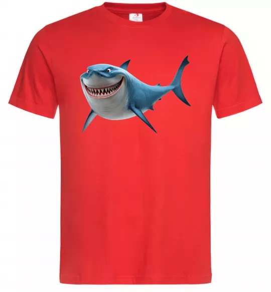 Чоловіча футболка Акула з мультика Червоний фото