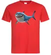 Чоловіча футболка Акула з мультика Червоний фото