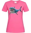 Женская футболка Акула з мультика Ярко-розовый фото