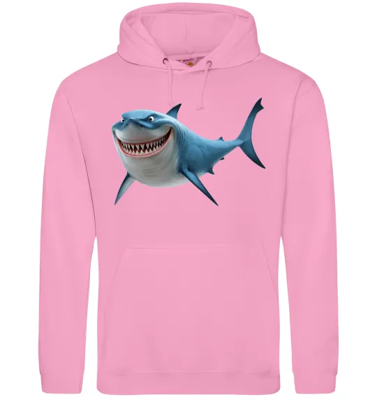 Мужская толстовка (худи) Акула з мультика Розовый фото