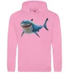Мужская толстовка (худи) Акула з мультика Розовый фото