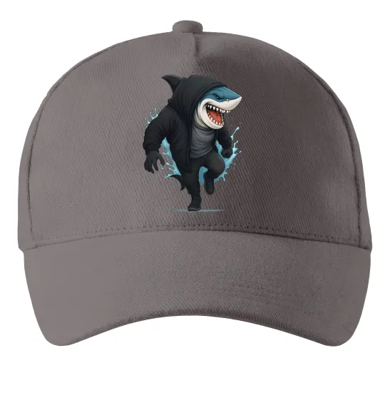 Кепка Акула в капюшоні Сірий фото