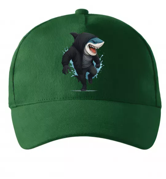 Кепка Акула в капюшоні Темно-зелений фото