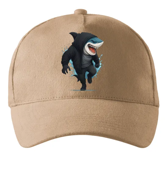 Кепка Акула в капюшоні Пісочний фото