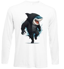 Лонгслів Акула в капюшоні