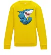 Детский Свитшот Акула показує біцепс Солнечно желтый фото