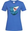 Жіноча футболка Акула показує біцепс Яскраво-синій фото