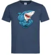 Чоловіча футболка Акула показує біцепс Темно-синій фото