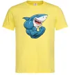 Чоловіча футболка Акула показує біцепс Лимонний фото