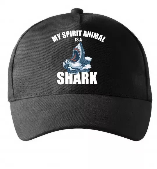 Кепка Shark is my spirit animal Чорний фото