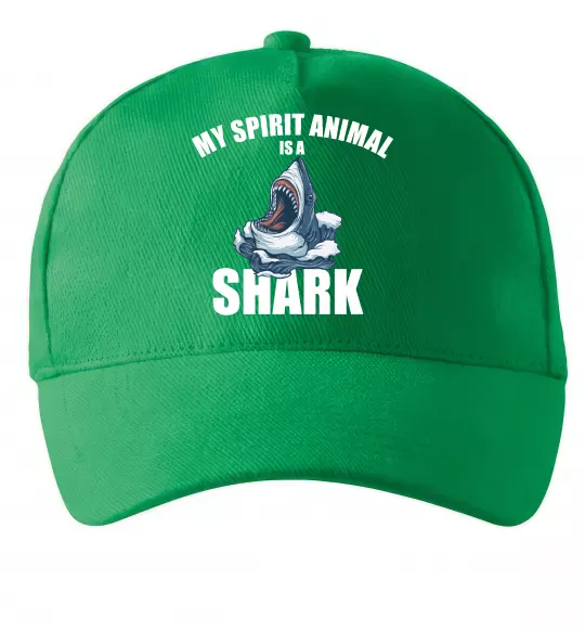 Кепка Shark is my spirit animal Зелений фото