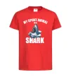 Детская футболка Shark is my spirit animal Красный фото
