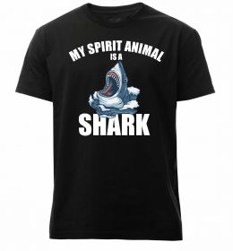 Мужская премиум футболка Shark is my spirit animal