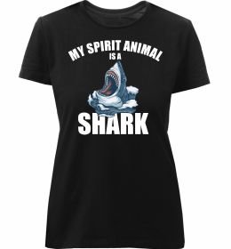 Женская премиум футболка Shark is my spirit animal