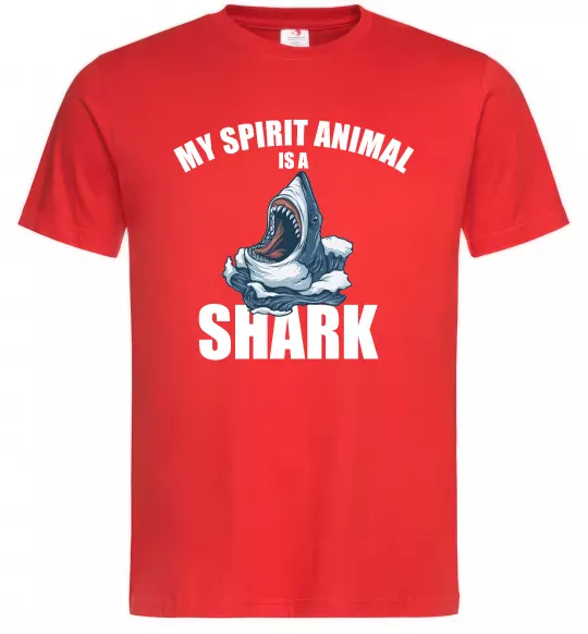 Чоловіча футболка Shark is my spirit animal Червоний фото