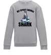 Дитячий світшот Shark is my spirit animal Сірий меланж фото