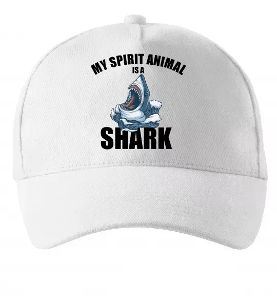 Кепка Shark is my spirit animal Білий фото