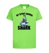 Детская футболка Shark is my spirit animal Лаймовый фото