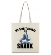 Еко-сумка Shark is my spirit animal Бежевий фото