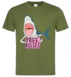 Мужская футболка Free kisses Оливковый Мужская футболка Free kisses Оливковый фото
