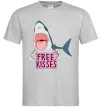 Мужская футболка Free kisses Серый Мужская футболка Free kisses Серый фото