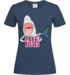Жіноча футболка Free kisses Темно-синій фото
