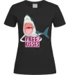 Жіноча футболка Free kisses Чорний фото
