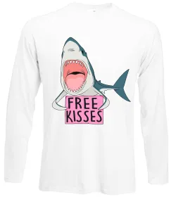 Лонгслив Free kisses Белый фото